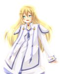  blonde_hair blue_eyes choker colette_brunel hanazuka_rena jewelry long_hair simple_background solo tales_of_(series) tales_of_symphonia white_background 