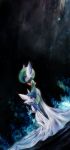  blue_hair gardevoir green_hair kneeling no_humans pokemon pokemon_(creature) shiny_pokemon wd_sakuya 