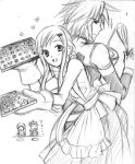  anna_irving colette_brunel cookies cooking kratos_aurion lloyd_irving monochrome sketch tales_of_symphonia 