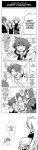  4koma 5koma alternate_costume butz_klauser censored cloud_strife comic crossover disney donald_duck english final_fantasy final_fantasy_i final_fantasy_v final_fantasy_vii final_fantasy_viii final_fantasy_x goofy hard_translated highres identity_censor keyblade kingdom_hearts kingdom_hearts_ii leon_(kingdom_hearts) male meru monochrome sephiroth sora_(kingdom_hearts) sparkle squall_leonhart star tidus translated warrior_of_light 