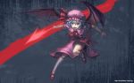  hat highres mary_janes mismi remilia_scarlet shoes spear_the_gungnir touhou wallpaper wings 