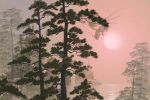  dragon forest lake nature original pink scenery tree ucchiey 