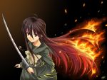  heterochromia long_hair multicolored_hair shakugan_no_shana shana sword thai un4lord weapon 