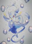  blurry claws commentary_request eyelashes fighting_stance full_body gen_5_pokemon highres kikuyoshi_(tracco) mienshao pokemon pokemon_(creature) red_eyes shiny shiny_skin signature solo water_drop 