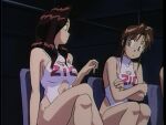  1990s_(style) long_hair moldiver one-piece_swimsuit oozora_mirai racequeen screencap shirase_mao swimsuit very_long_hair 