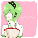  apron blush green_hair shota utau valentine warune_yuuta 