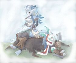  absurdres animal_ears commentary english_commentary furry genshin_impact highres rabbit rabbit_ears rabbit_tail tagme tail voywolf_hunter wolf wolf_ears wolf_girl wolf_tail 