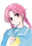  doraeshi koshiki_yukari pink_eyes pink_hair school_uniform serafuku smile tokimeki_memorial tokimeki_memorial_1 