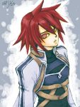  kratos_aurion male red_eyes redhead short_hair solo tales_of_symphonia 