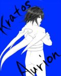  crossed_arms kratos_aurion male short_hair simple_background sketch solo tales_of_symphonia 