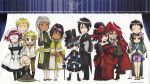  absurdres angelina_durless artist_request bard bare_shoulders blue_eyes blue_hair chibi chinese_clothes ciel_phantomhive everyone eyepatch finny formal glasses gloves gothic grell_sutcliff hat highres kuroshitsuji lau madam_red meirin ranmao sebastian_micheals suit tanaka trenchcoat yellow_eyes 