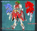  chen ledjoker07 mecha mechanization oni red_oni touhou 