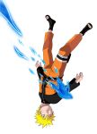  bandages blonde_hair closed_eyes naruto open_toe_shoes sandals upside-down uzumaki_naruto 