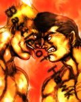  bryan_hawk confrontation face-to-face hajime_no_ippo head_to_head male multiple_boys muscle red_eyes takamura_mamoru tongue veins yohane_shimizu 