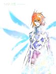  kratos_aurion male oekaki red_eyes redhead short_hair simple_background solo tales_of_symphonia translation_request wings 