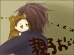  blush brown_eyes child father_and_son kratos_aurion lloyd_irving male simple_background tales_of_symphonia 