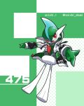  :d artist_name clothed_pokemon commentary_request enishi_(menkura-rin10) full_body gallade gen_4_pokemon highres hood hoodie long_sleeves looking_at_viewer number open_clothes open_hoodie open_mouth outstretched_arms pokedex_number pokemon pokemon_(creature) red_eyes smile solo tongue twitter_username zipper 