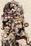  1other 3boys 6+girls :d :o ;) ;d amiya_(arknights) animal_ear_fluff animal_ears arknights armor aunt_and_niece bangs bare_shoulders beeswax_(arknights) black_dress black_gloves black_shirt blemishine_(arknights) blonde_hair breastplate brother_and_sister cabbie_hat carnelian_(arknights) chinese_commentary cliffheart_(arknights) closed_eyes coat commentary_request courier_(arknights) doctor_(arknights) dress dual_persona gloves grey_background grey_eyes hat hibiscus_(arknights) highres horns lanserongjie lava_(arknights) leopard_ears long_hair looking_at_another looking_at_viewer matterhorn_(arknights) multiple_boys multiple_girls nearl_(arknights) off-shoulder_shirt off_shoulder one_eye_closed open_mouth pauldrons pointy_ears pramanix_(arknights) purgatory_(arknights) purple_hair shirt short_hair shoulder_armor siblings silver_hair silverash_(arknights) sisters sleeveless smile tail violet_eyes whislash_(arknights) white_coat 