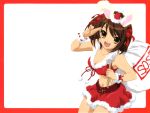   bunnygirl christmas santa_costume santa_hat suzumiya_haruhi suzumiya_haruhi_no_yuuutsu white  