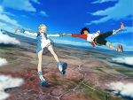  boon duplicate eureka_seven eureka_seven_(series) highres midair raglan_sleeves renton_thurston thigh_strap wallpaper 