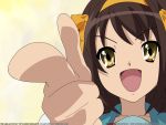   hare_hare_yukai pointing suzumiya_haruhi suzumiya_haruhi_no_yuuutsu vector  