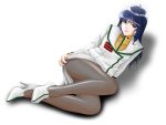  choujikuu_yousai_macross dress high_heels legs long_hair lying lynn_minmay macross macross:_do_you_remember_love? military military_uniform panties panties_under_pantyhose pantyhose shoes skirt skirt_lift solo underwear uniform winbay01 