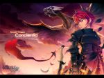  barding dragon easycrew horns kaz lee_byung_hee pangya red_hair redhead sword weapon 