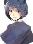  animal_ears bad_id blush capelet face grey_hair mouse_ears nazrin open_mouth red_eyes short_hair teeth touhou 