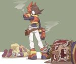  blood king_of_unlucky multicolored_hair rockman rockman_zx two-tone_hair 