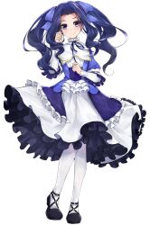  1girl artist_request black_dress black_shoes child closed_mouth dress forehead frilled_dress frills full_body game_asset hair_ribbon hands_up long_hair long_sleeves looking_at_viewer medium_dress melty_q_melromarc multicolored_dress neck_ribbon official_art pantyhose purple_dress purple_hair purple_ribbon ribbon shoes simple_background smile solo split_mouth standing straight-on tate_no_yuusha_no_nariagari tate_no_yuusha_no_nariagari_rise transparent_background twintails violet_eyes wavy_hair white_dress white_pantyhose 