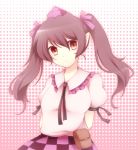  brown_hair double_spoiler hat himekaidou_hatate long_hair sanotsuki tokin_hat touhou twintails 