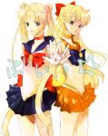  aino_minako bishoujo_senshi_sailor_moon colored_eyelashes dolcexxx eyelashes magical_girl multiple_girls sailor_moon sailor_venus tsukino_usagi v 