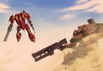  armored_core bazooka fanart flying gun mecha sand 
