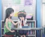  gif saten_ruiko shirai_kuroko slap to_aru_kagaku_no_railgun to_aru_majutsu_no_index uiharu_kazari 