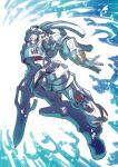  full_body highres king_gainer mecha no_humans overman_king_gainer robot solo sword tukiwani weapon 