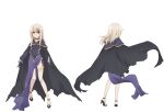  1girl character_sheet cosplay fate/kaleid_liner_prisma_illya fate_(series) highres illyasviel_von_einzbern medea_(fate) medea_(fate)_(cosplay) multiple_views official_art simple_background turnaround white_background 