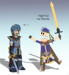 blue_clothing canadianman coat i_am_not_your_buddy_guy ike_(fire_emblem) marth_(fire_emblem) scarf south_park super_smash_bros. sword uncle_fuckers weapon 