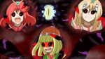  alternate_eye_color angry arms_(game) beanie black_sclera blonde_hair colored_sclera corruption crossover dark_persona dharkon glowing glowing_eyes hal_laboratory hat highres kiravera8 long_hair looking_at_viewer monolith_soft nintendo open_mouth possessed red_eyes redhead short_hair slit_pupils super_smash_bros. tentacles veins watermark xeno_(series) xenoblade_chronicles_(series) xenoblade_chronicles_2 