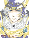  armor blue_eyes final_fantasy male solo warrior_of_light white_hair 