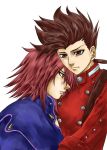  brown_hair father_and_son kratos_aurion lloyd_irving male red_eyes redhead short_hair tales_of_symphonia 