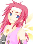  blue_eyes headband long_hair male redhead simple_background solo tales_of_symphonia zelos_wilder 
