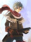  gun jet_enduro kaito_(sawayakasawaday) male poncho scarf solo weapon white_hair wild_arms wild_arms_3 