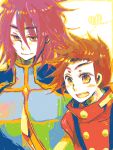  brown_hair buttons father_and_son heart kratos_aurion lloyd_irving male oekaki redhead short_hair tales_of_symphonia 