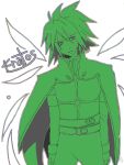  green kratos_aurion male short_hair simple_background solo tales_of_symphonia 