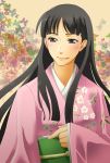  black_hair japanese_clothes kimono long_hair persona persona_4 yu@genkoochu(5tsukino) 