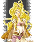  aosena belt blonde_hair blue_eyes bridal_gauntlets cape choker earrings female final_fantasy final_fantasy_iv hair_ornament leotard long_hair pantyhose rosa_farrell shoulder_pads solo tiara 