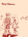  boots colette_brunel couple heart lloyd_irving sketch sword tales_of_symphonia 