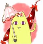   azumanga_daioh chiyo_chichi cosplay gap parasol parody touhou umbrella violet_eyes yakumo_yukari yakumo_yukari_(cosplay)  