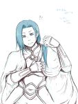  blue_eyes blue_hair character_request long_hair male solo tales_of_symphonia translation_request 
