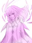  colette_brunel female long_hair pink simple_background smile solo tales_of_symphonia 